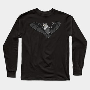 Bat - Vampire Bat Halloween Scary Spooky Long Sleeve T-Shirt